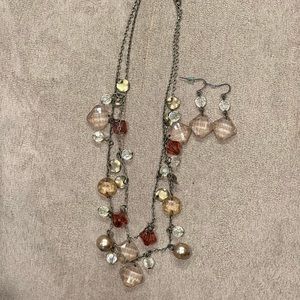 necklace and matching earrings